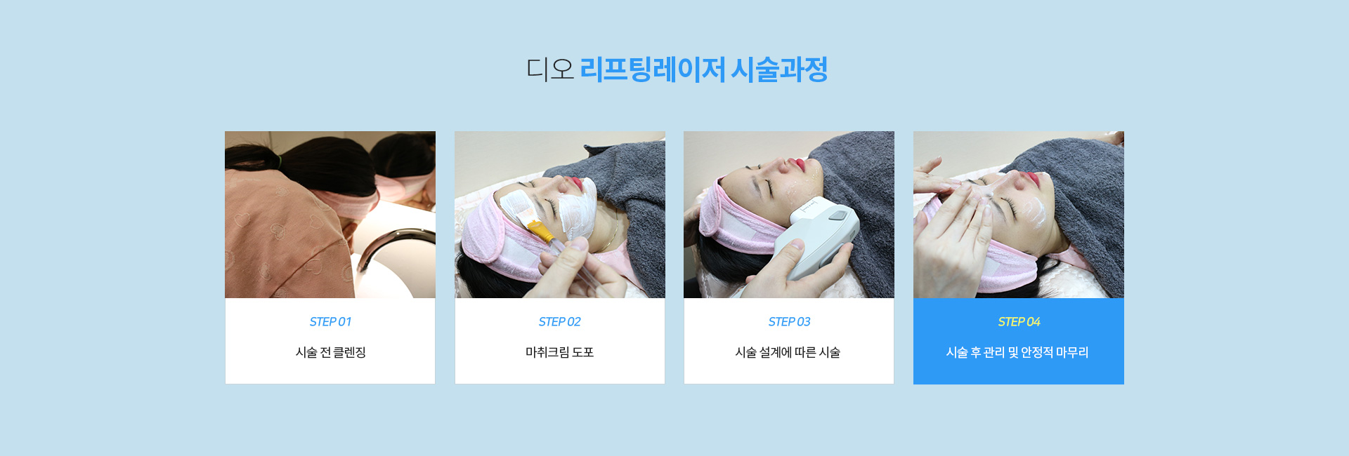 리프팅 레이저 시술 과정